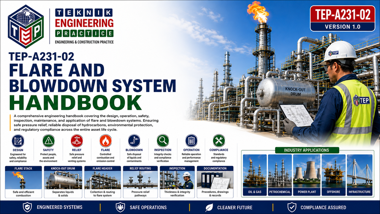 Thumbnail for TEP-A231-02 FLARE AND BLOWDOWN SYSTEM HANDBOOK