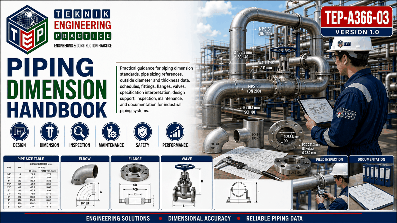 Thumbnail for TEP-A366-03 PIPING DIMENSION HANDBOOK