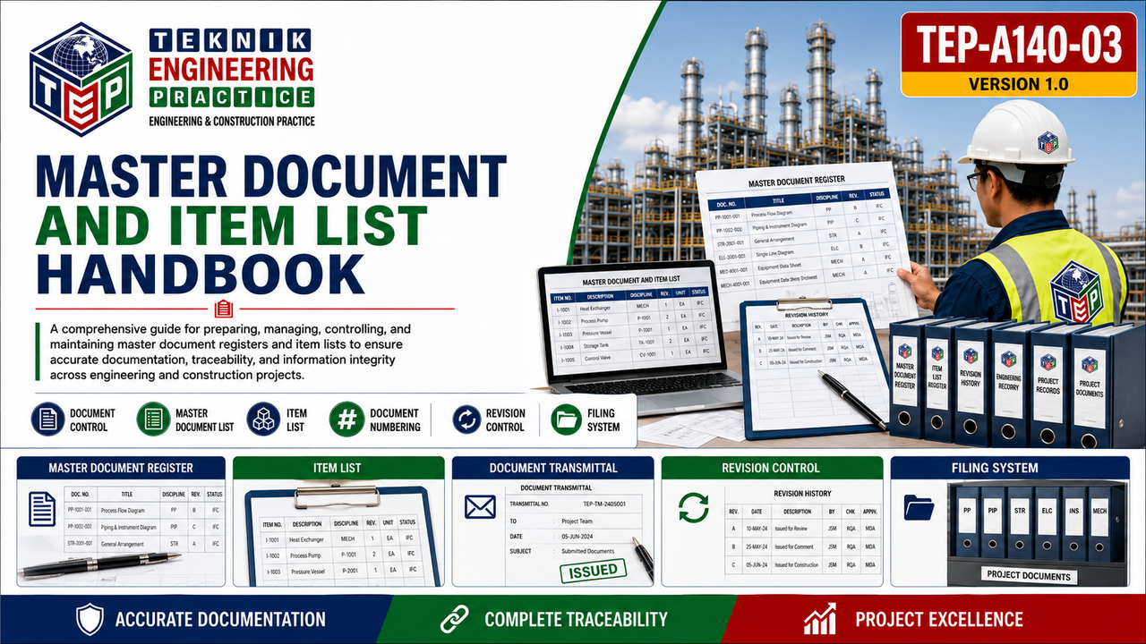 Thumbnail for TEP-A140-03 MASTER DOCUMENT AND ITEM LIST HANDBOOK