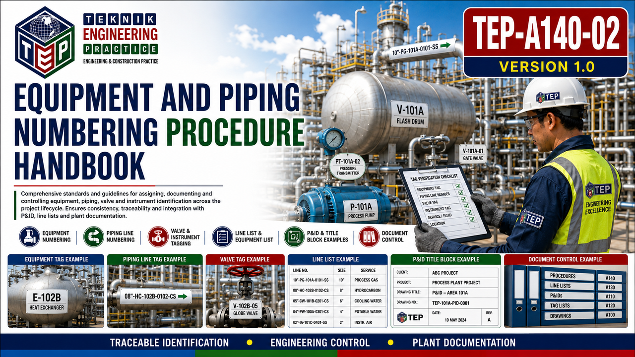 Thumbnail for TEP-A140-02 EQUIPMENT AND PIPING NUMBERING PROCEDURE HANDBOOK